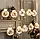Гірлянда завіса штора Кулі з наповненням Дід Мороз, 3.0 м, 10 куль, ТЕПЛАЯ, фото 3