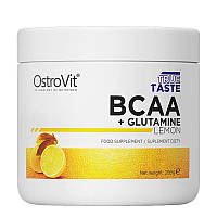 Аминокислоты OstroVit BCAA + Glutamine (200 г, лимон)