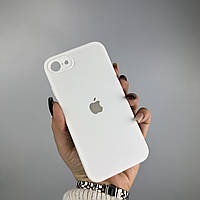 Силиконовый чехол с квадратными бортами на iPhone 7 / 8 / SE 2020 White (9)