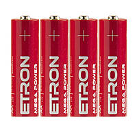 Батарейки ETRON Mega Power AA (LR6) 4 шт. в упаковке