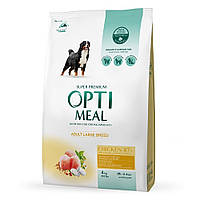 Сухой корм Optimeal Adult Large Breed для собак крупных пород, курица 4 кг