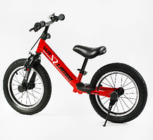 Велобіг 14 червоний "CORSO LAMBO" LB-14811 сталева рама, ручне гальмо, колеса надувні резинові