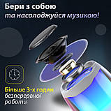 Колонка бездротова портативна Pulse 4 міні з USB і Bluetooth 5 Вт Type-C AUX Micro SD, що світиться, фото 3