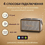 Колонка портативна Bluetooth OneDer D6 потужна з блютуз TF/USB/AUX 40 Вт, фото 2