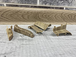 Плінтус 'Комфорт' дуб моко, 23,2 мм x 60 мм x 2500 мм.