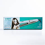 Випрямляч для волосся керамічний з плаваючими пластинами, стайлер для вирівнювання та завивки VGR V-522, фото 10