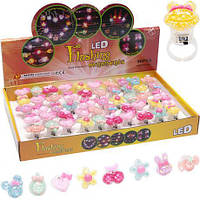 Від 50 шт. Кільце пластикове 12-51 "Блискуче", що світиться купити дешево оптом в інтернет-магазині