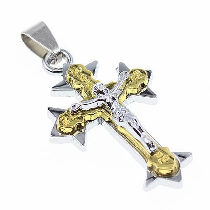Хрест із неіржавкої сталі Stainless Steel 40 х 25 мм, фото 1