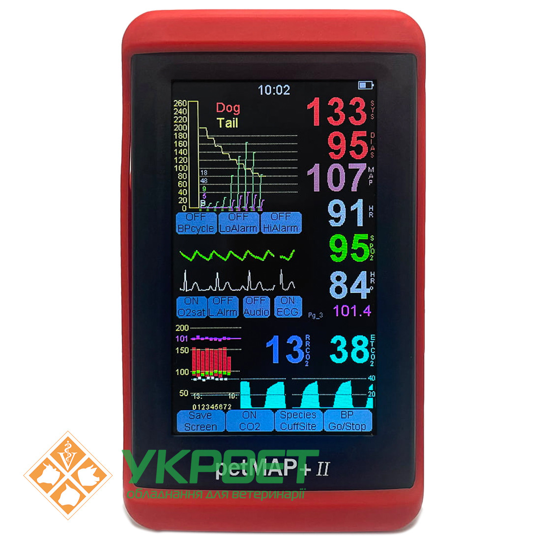 Ветеринарний монітор petMAP+ II ( 7457 ) NIBP, HR, Temp, SpO2