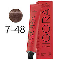 Краска для волос Schwarzkopf Professional Igora Royal 7-48 Medium Blonde Beige Red 60 мл