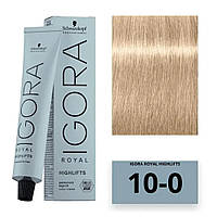 Краска для волос Schwarzkopf Professional Igora Royal Highlifts 10-0 Ultra Blonde Natural 60 мл