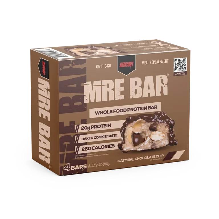 Протеїнові батончики RedCon1 Mre Bar 67 г*4 шт. (Oatmeal Chocolate Chip)