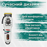 Машинка для стрижки волосся професійна акумуляторна LED дисплей, потужний триммер для стрижки VGR V-699 Чорний, фото 8