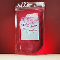 Червоний шиммер для ванни, шипуча пудра з ароматом винограду Kavun, 130 г