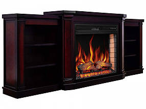 Декоративний електрокамін з порталом, камінокомплект з обігрівом для дому ArtiFlame Parliament AF28S Коньяк, фото 2
