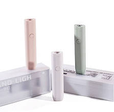 Лампа / світлодіодний ліхтарик 176 для гелевих тіпс і верхніх форм, декору на USB та акумуляторі 180mAh, 3 Вт.