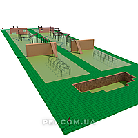 Общевойсковая полоса препятствий (военно-спортивный комплекс, уличная спортивная площадка) RX7060