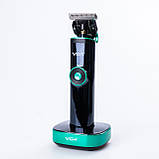 Машинка для стрижки волосся акумуляторна 5Вт LED дисплей триммер, фото 2