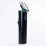 Машинка для стрижки волосся акумуляторна 5Вт LED дисплей триммер, фото 3