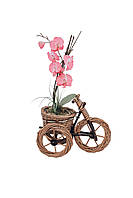 Кашпо под цветы плетеная трактор | подставка уличная под цветы велосипед | цветочная подставка на улицу