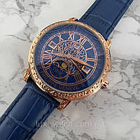 Чоловічий наручний годинник Patek Philippe Grand Complications 6002 Sky Moon Gold-Blue