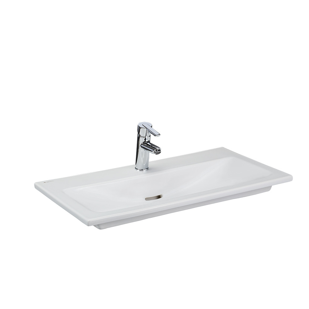 Врізний умивальник EGE Vitrifiye Lagina Serie 2 170x450x800мм (35821) Білий, фото 1