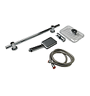 Душова стійка LONDRA SLIDING з ручною лійкою на два режими, душовий гарнітур з ручною лійкою, фото 5