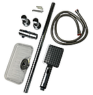 Душова стійка LONDRA SLIDING з ручною лійкою на два режими, душовий гарнітур з ручною лійкою, фото 10