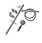 Душова стійка ISTANBUL SLIDING з ручною лійкою на три режими, душовий гарнітур з ручною лійкою, фото 4