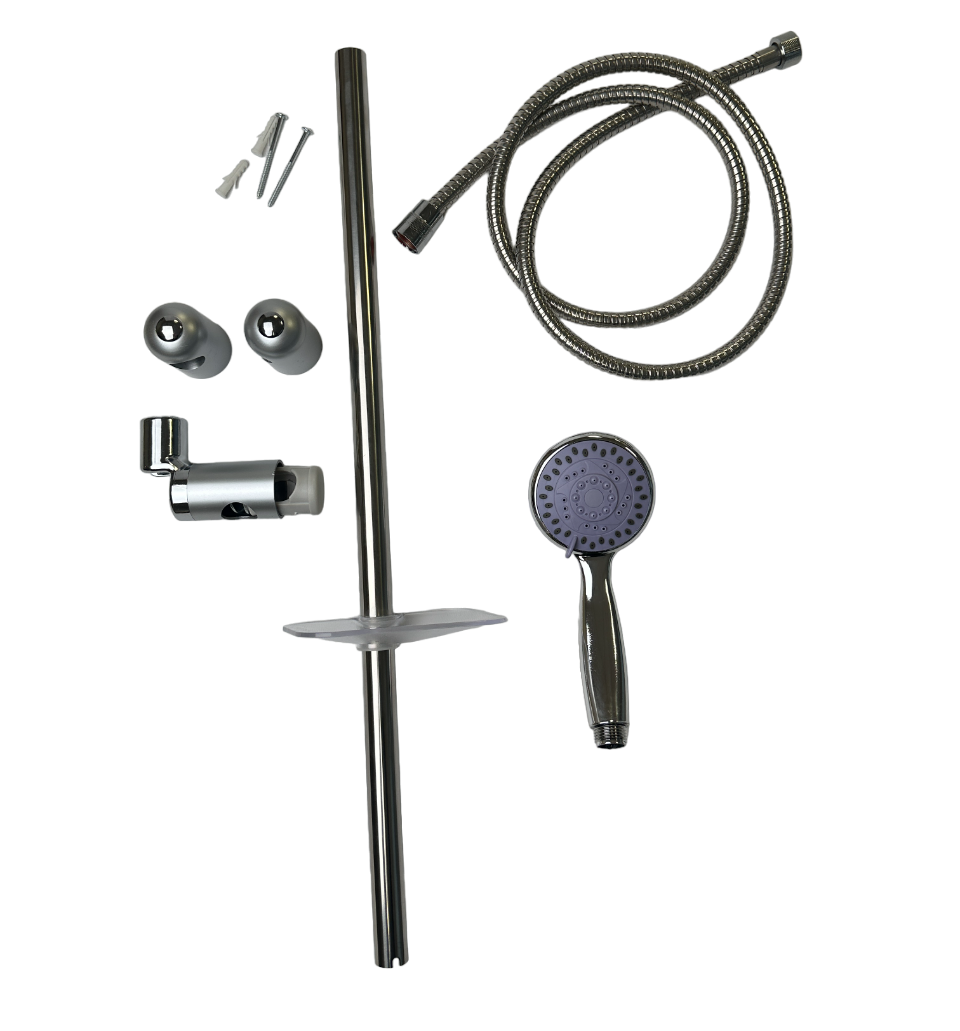Душова стійка ISTANBUL SLIDING з ручною лійкою на три режими, душовий гарнітур з ручною лійкою, фото 1