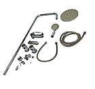 Душова система ISTANBUL ROBOT з верхнім душем на один режим та ручною лійкою на три режими, фото 10