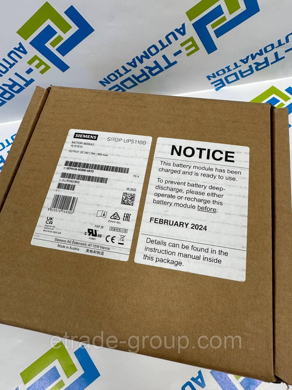 Батарейний модуль SITOP Siemens 6EP4134-0GB00-0AY0