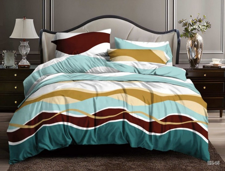 Двоспальний набір постільної білизни бязь175х215 см Метелики постільний комплект, фото 1