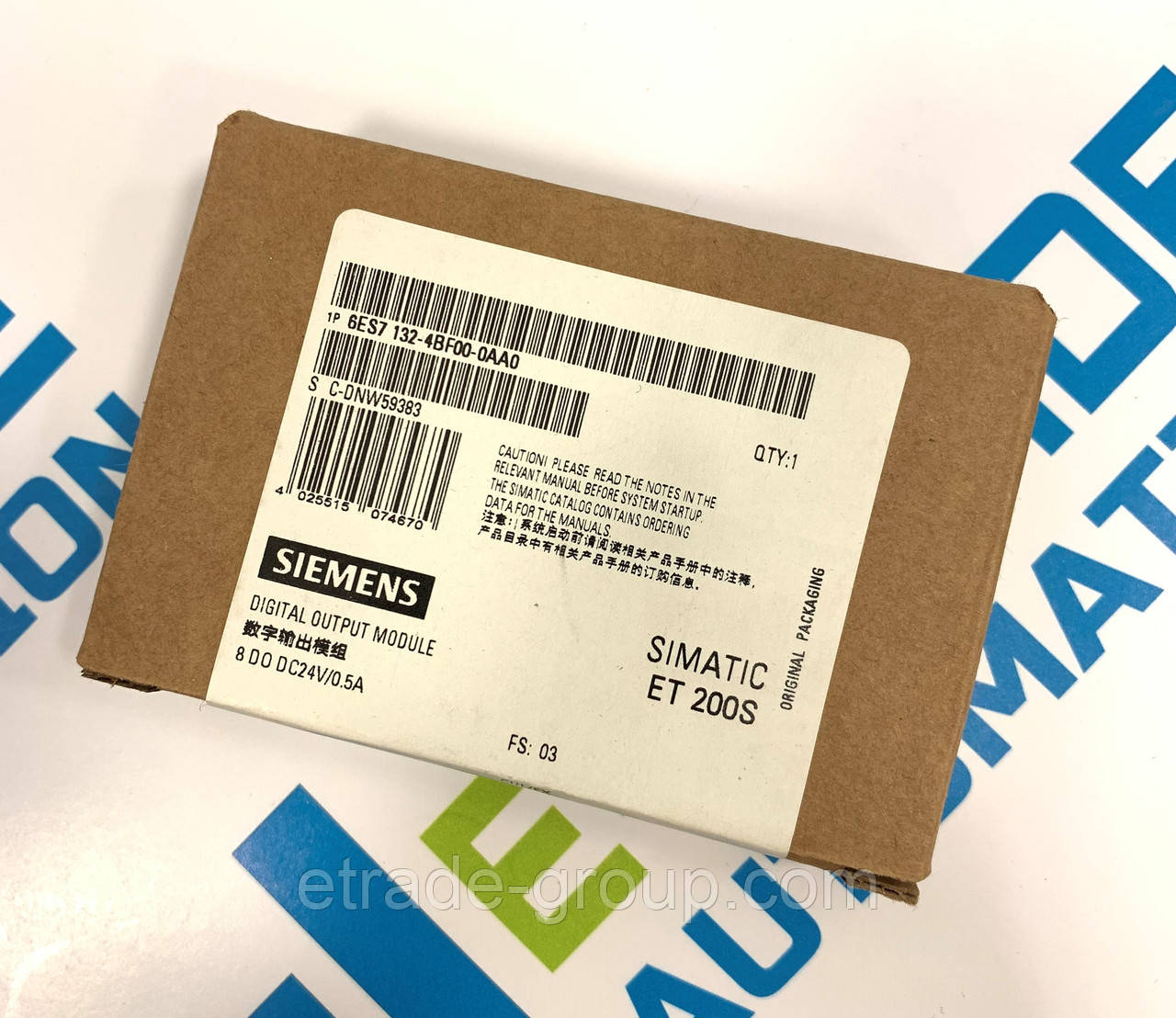 Електронний модуль Siemens ES7132-4BF00-0AA0, фото 1