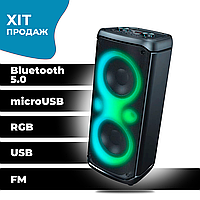 Качественная переносная аккумуляторная Bluetooth колонка 200W караоке чемодан Bass Polska Homeline