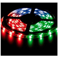 Стрічка LED LS607/LED-RL 30SMD(5050)/m 7.2 W/m 12V 5m*10*0.22 mm RGB на білому IP65 (блістер)