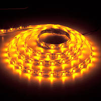 Стрічка LED LS604/LED-RL 60SMD(3528)/4.8 m W/m 12V 5m*8*0.22 mm жовтий на беломІР65 (блістер)