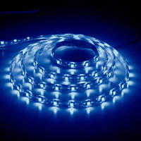 Стрічка LED LS604/LED-RL 60SMD(3528)/4.8 m W/m 12V 5m*8*0.22 mm синій на беломІР65