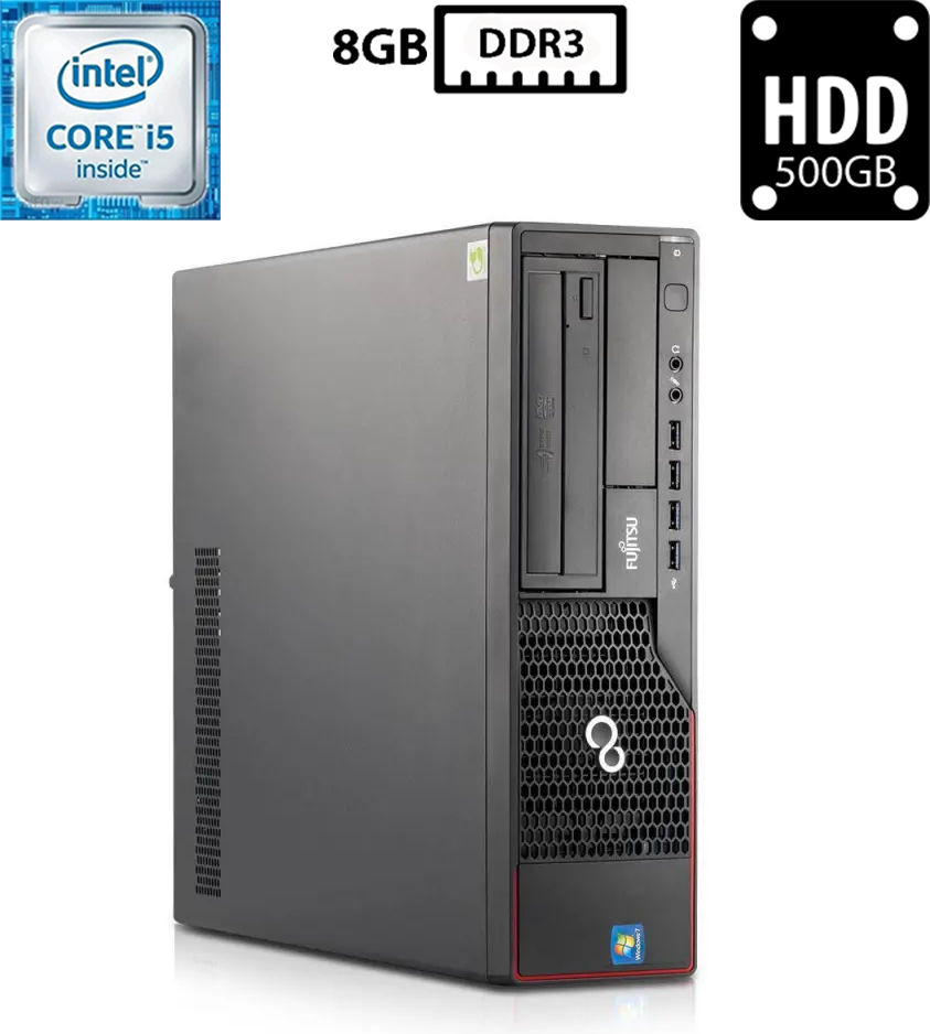 Комп'ютер Fujitsu Esprimo E710 E90+ SFF/Core i5-3470 3.20GHz (4 ядра)/8GB DDR3/HDD 500GB/Intel HD Graphics Б/В