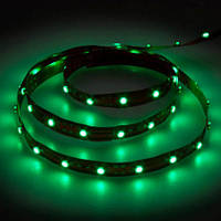 Стрічка LED LS603/LED-RL 60SMD(3528)/4.8 m W/m 12V 5m*8*0.22 mm зелений на білому (блістер)