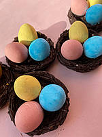Шоколадні корзинки 3 кольори (жовтогарячий, рожевий, блакитний )