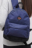 Качественный городской молодежный рюкзак синий текстильный городской рюкзак текстильный практичный рюкзак
