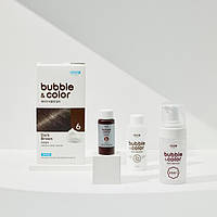 Фарба-мусс для волосся Атомі. Atomy Bubble & Color 6 G Dark Brown. Корея