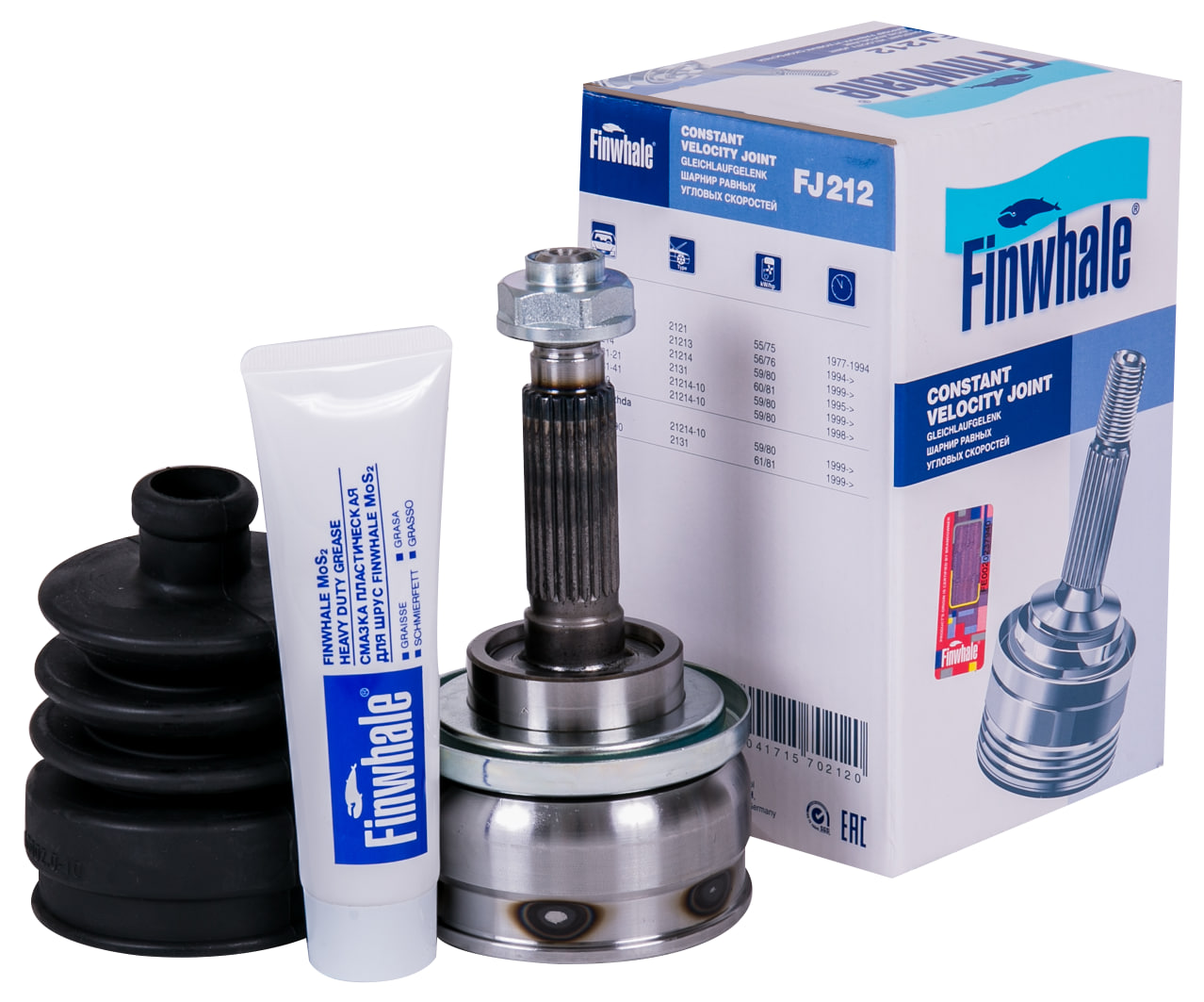 ШРУС зовнішній Ніва 2121, 21213 Тайга, 21214i (21213-2215012) Finwhale FJ212, фото 1