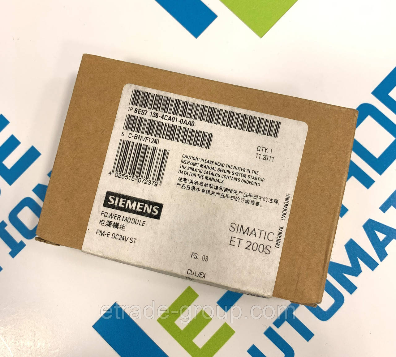 Модуль Siemens ET 200S 6ES7138-4CA01-0AA0 (6ES71384CA010AA0), фото 1
