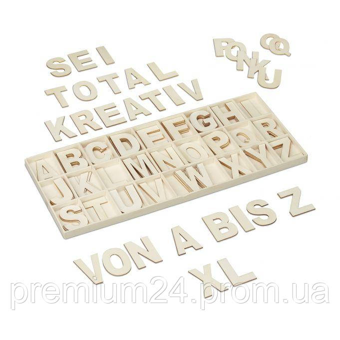 Набір дерев'яних літер XL 104 шт. - фото 6 - id-p2108758762