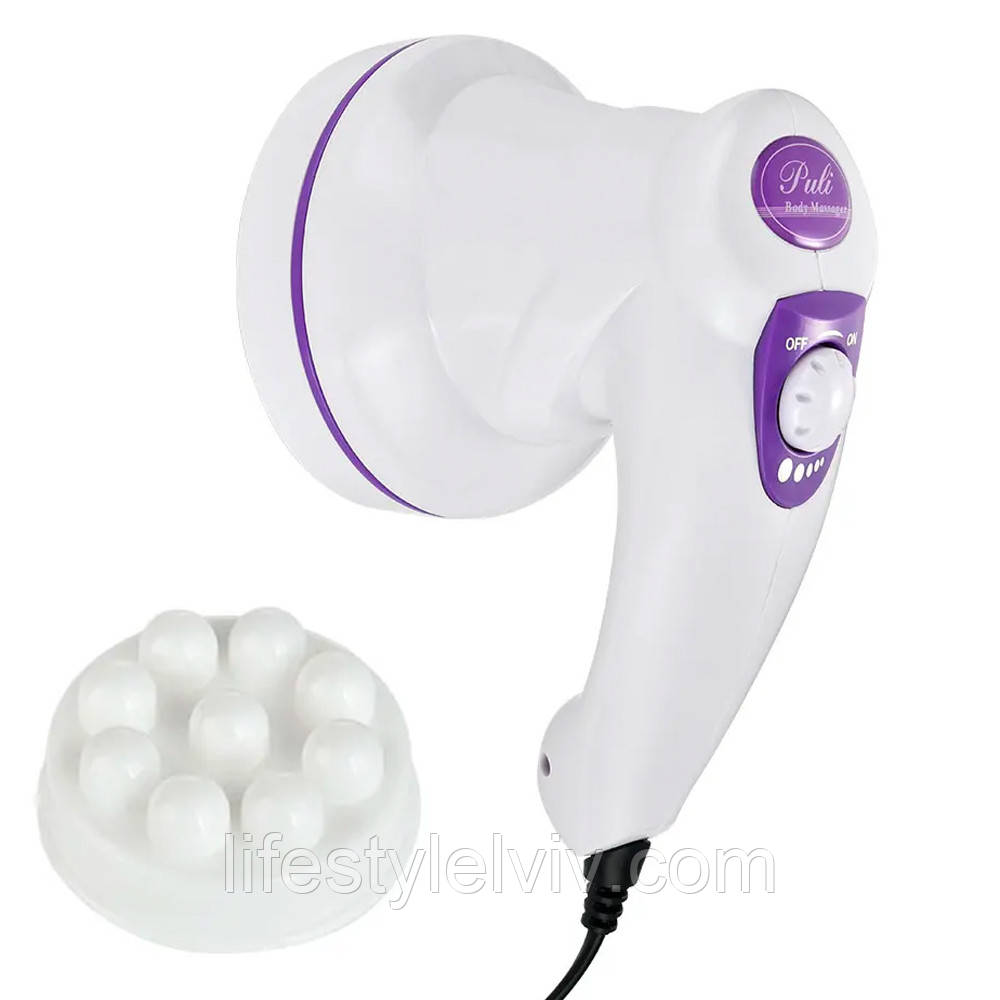 Антицелюлітний масажер Manipol Body для тіла з насадками для всіх частин / Ручний масажер для тіла, фото 1