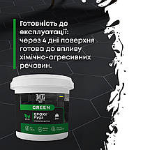 Фуга епоксидна Green Epoxy Fyga 1кг,   (легко змивається,дрібне зерно) Синій RAL 5002, фото 2