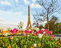 Картина по номерам Цветущий Париж (BK-GX3258) 40 х 50 см (Без коробки)