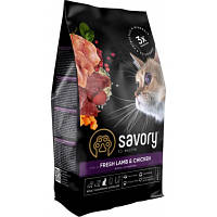 Сухой корм для кошек Savory Adult Cat Steril Fresh Lamb and Chicken 400 г (4820232630105) l